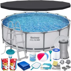 Piscină de grădină 457 x 122 cm, perfectă pentru distracție de vară în aer liber