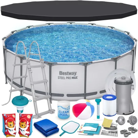 Piscină de grădină 457 x 122 cm, perfectă pentru distracție de vară în aer liber