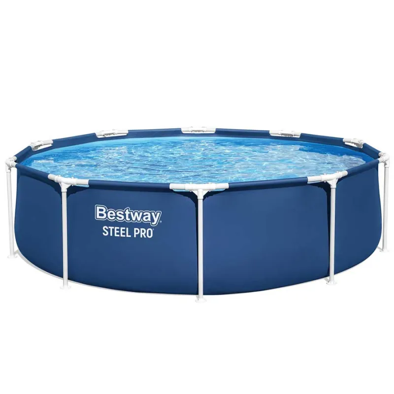 Piscină de grădină 305 x 76 cm 8-în-1, perfectă pentru distracția copiilor în aer liber