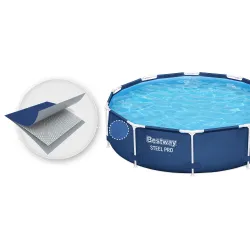 Piscină de grădină 305 x 76 cm, material rezistent la UV pentru utilizare îndelungată
