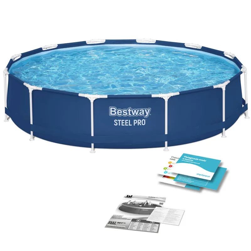Piscină cu cadru 366 x 76 cm, ideală pentru distracție în aer liber, Bestway 56706