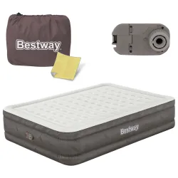 Bestway 69050 Saltea Gonflabil 203 x 152 x 46 cm cu Pompă Electrică Integrată