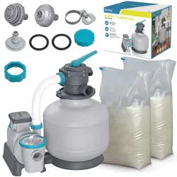 Pompă cu nisip 11355 l/h + nisip 50kg Bestway 58486