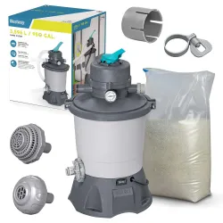 Pompă cu nisip 3596 l/h + nisip 25kg Bestway 58515