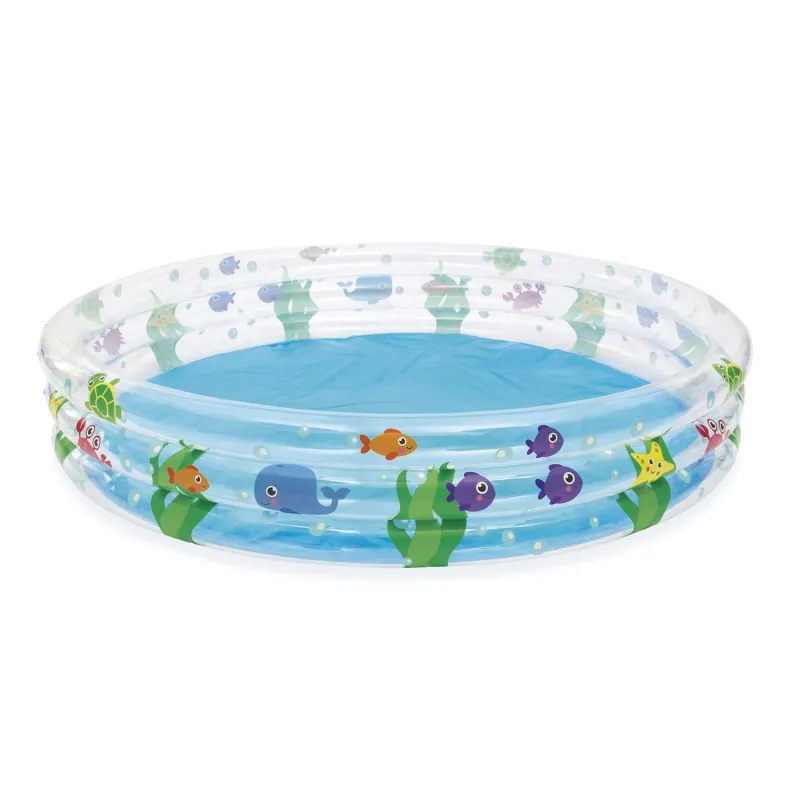 Piscină gonflabilă pentru bebeluși 183 x 33 cm, ideală pentru distracția de vară