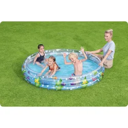 Piscină gonflabilă perfectă pentru grădină, aduce bucurie copiilor vara