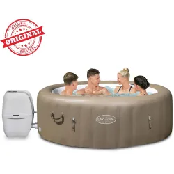 SPA Gonflabil Lay-Z Palm Springs cu interior moale, relaxare în grădină