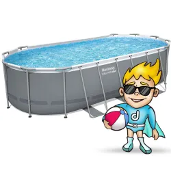 Piscină cu Cadru 549 x 274 x 122 cm 12in1, design modern pentru grădină