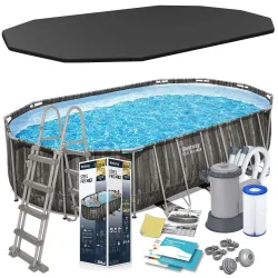 Piscină de grădină cu cadru 610 x 366 x 122 cm 12în1 Bestway 5611R