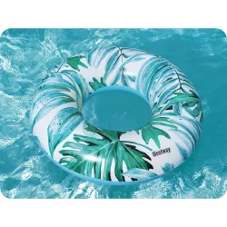 Inelul de înot 119cm Bestway 36237, perfect pentru plajă sau piscină