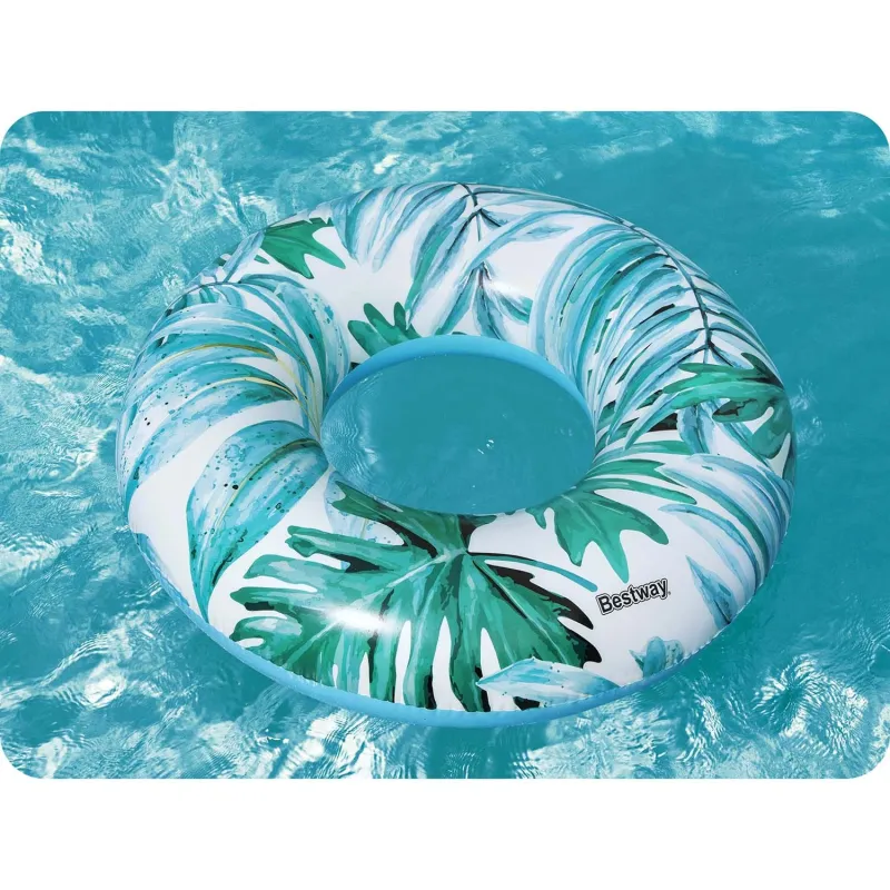 Inelul de înot 119cm Bestway 36237, perfect pentru plajă sau piscină