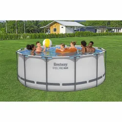 Piscină cu cadru 366 x 122 cm, perfectă pentru relaxare vara