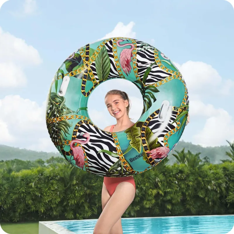 Inel de înot de 114 cm, perfect pentru piscină sau vacanțe