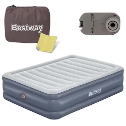 Saltea gonflabil 203x152x51 cm cu pompă electrică încorporată Bestway 6713I