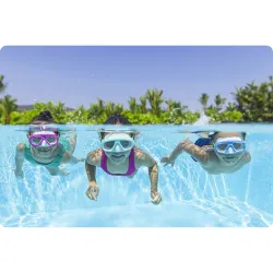 Mască de înot roz, perfectă pentru utilizarea la piscină sau pe plajă