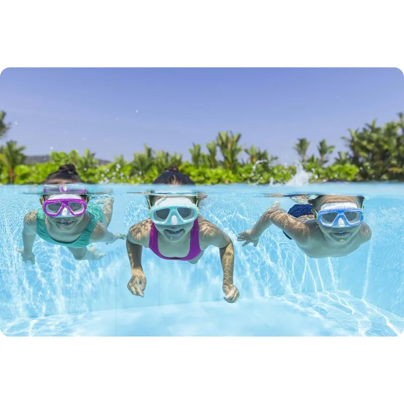 Mască de înot roz, perfectă pentru utilizarea la piscină sau pe plajă