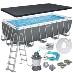 Piscină de Grădină cu Structură 488 x 244 x 122 cm 11în1 Bestway 56671N