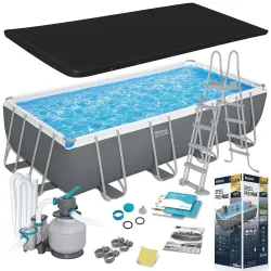 Bestway 56466N Piscină de grădină cu cadru 549 x 274 x 122 cm 12în1