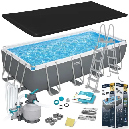 Bestway 56466N piscină de grădină 549 x 274 x 122 cm, construcție durabilă