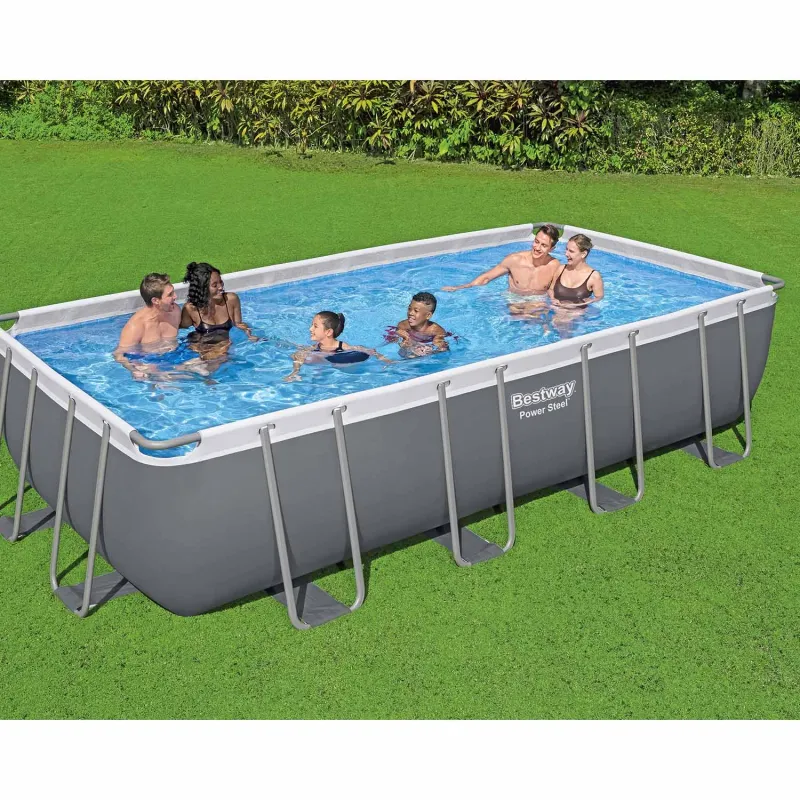 Piscină cu cadru și pereți rezistenți 549x274x122cm 17-în-1
