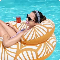 Bestway 43643 Inelul de Înot Gonflabil cu Spătar, ideal pentru relaxare în apă