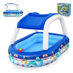 Piscină Gonflabil pentru Copii cu Baldachin 213 x 155 x 132 cm Bestway 54370
