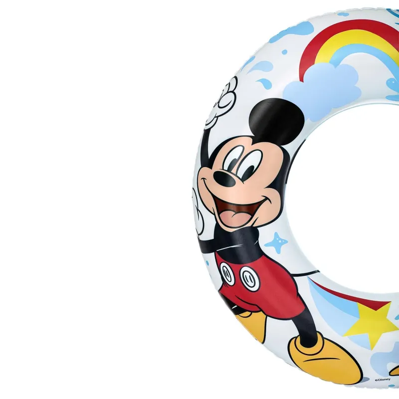 Colac de înot Mickey și Donald, excelent pentru piscină sau plajă în zilele călduroase