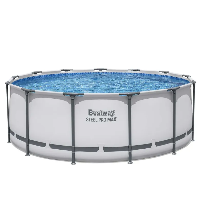 Piscină cu cadru metalic 396 x 122 cm, rezistentă și ușor de montat