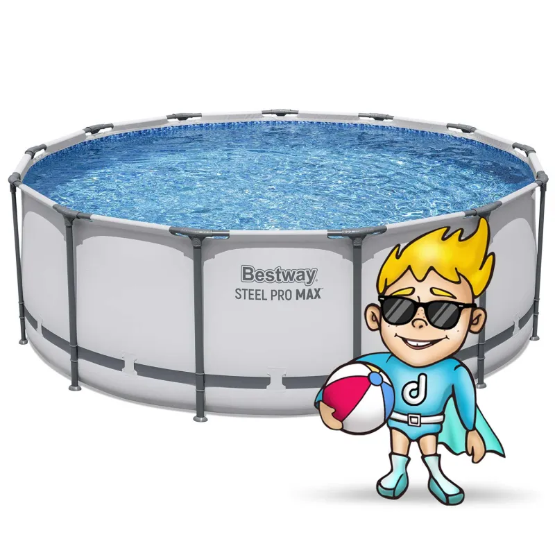 Piscină cu cadru 396 x 122 cm, ideală pentru relaxare în grădină