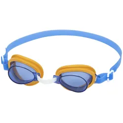 Ochelari de înot albastri, ideali pentru zilele de vară la piscină