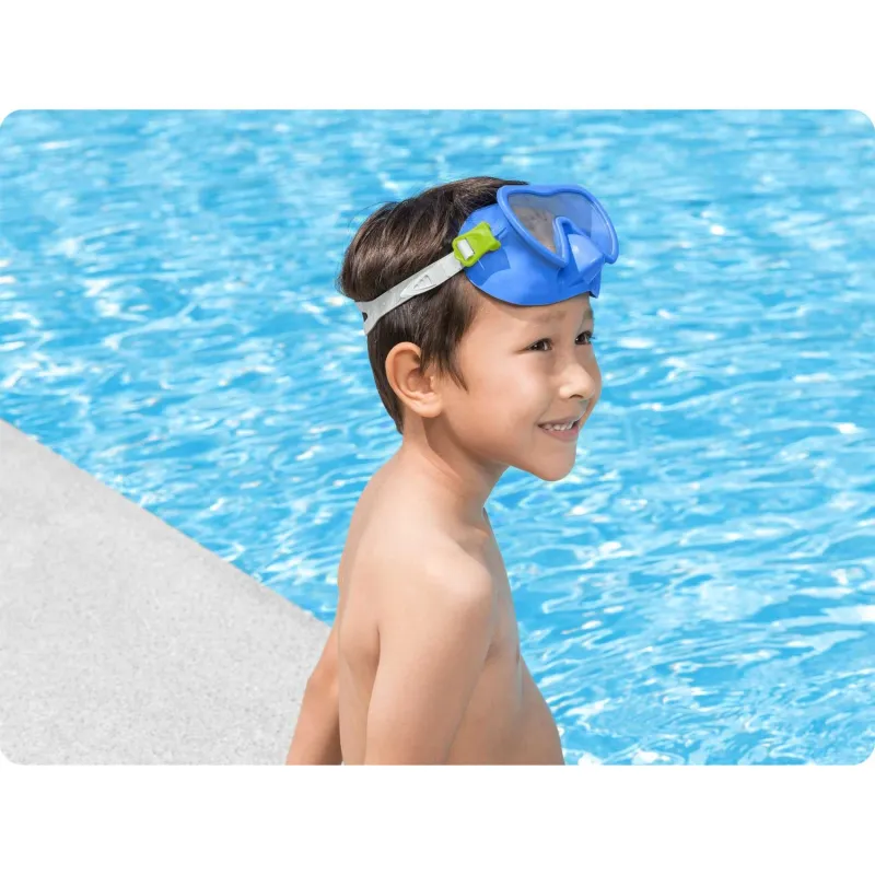 Mască de înot albastră elegantă, perfectă pentru activități la piscină și pe plajă