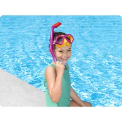Set de scufundare roz Bestway 24023, perfect pentru plajă și piscină