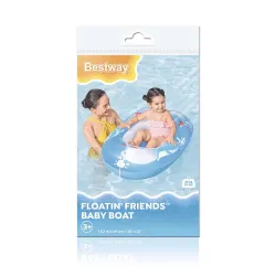 Saltea plajă gonflabilă delfin 102 x 69 cm, material confortabil pentru înot Bestway 34037