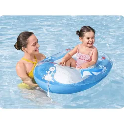 Saltea plajă gonflabilă delfin 102 x 69 cm, perfectă pentru plajă și piscină Bestway 34037
