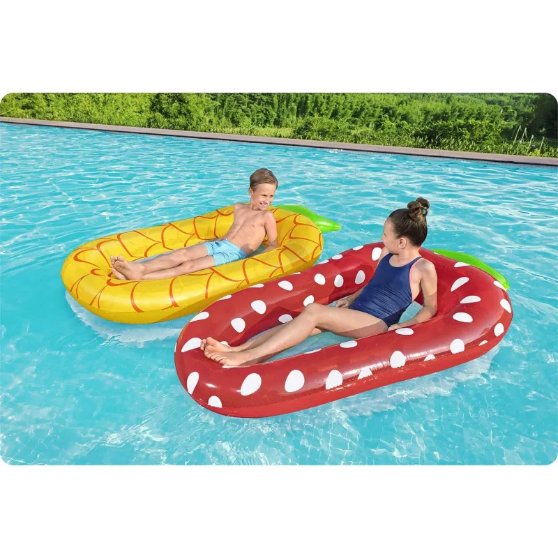 Saltea gonflabila căpșună Bestway 43644 pentru distracție în grădină sau la piscină