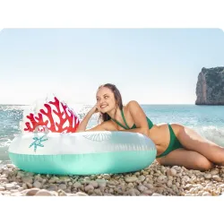 Colac de înot colorat, perfect pentru distracția de vară în piscină