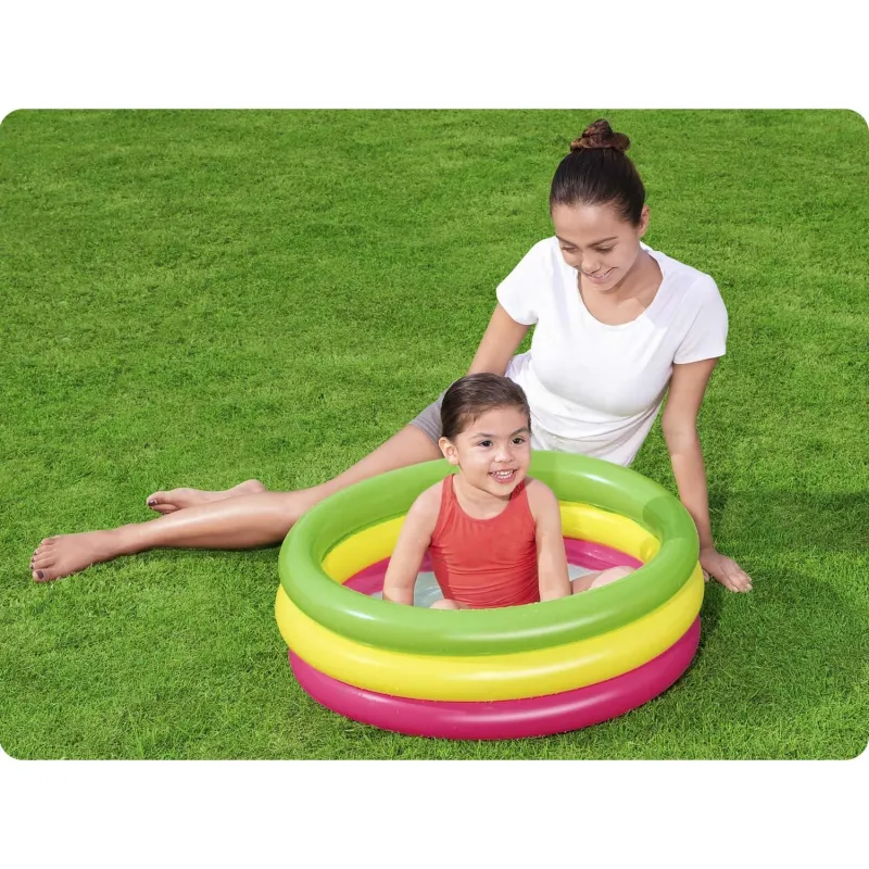 Piscină gonflabilă 70 x 24 cm, colorată și distractivă pentru copii