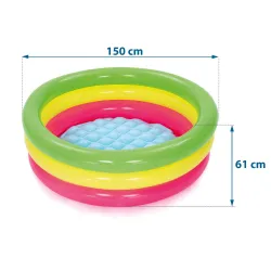 Piscină gonflabilă 70 x 24 cm, ușor de depozitat după utilizare, convenabil pentru familii
