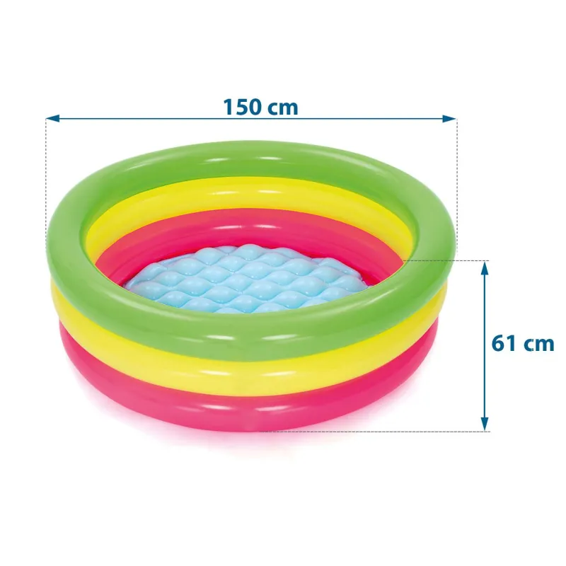 Piscină gonflabilă 70 x 24 cm, ușor de depozitat după utilizare, convenabil pentru familii