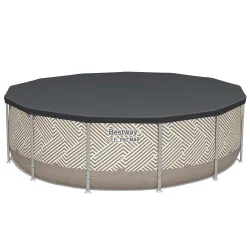 Piscină de Grădină cu Cadru 396 x 107 cm 11în1, rezistentă la intemperii, perfectă pentru distracție