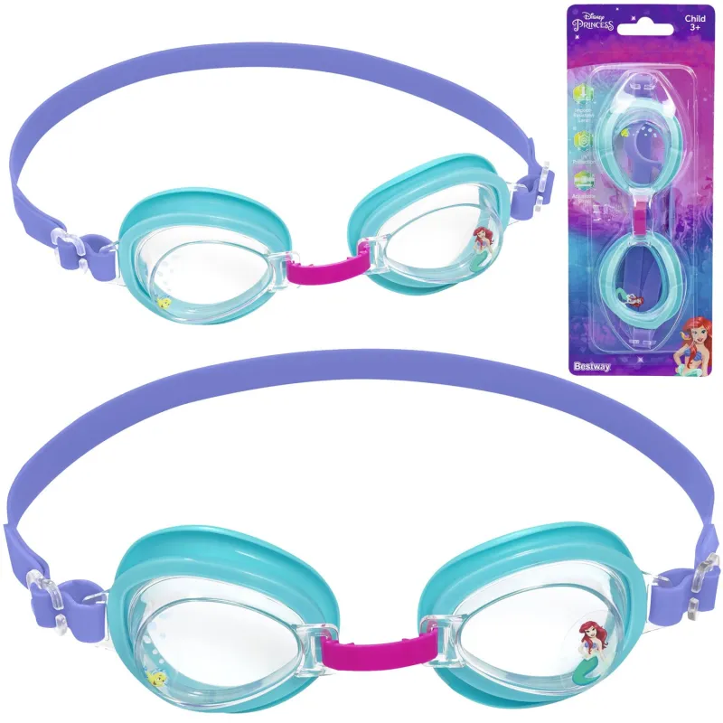 Ochelari de înot Ariel pentru copii, accesorii acvatice colorate pentru distracție