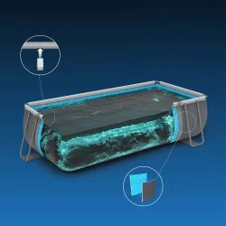 Piscină de grădină ideală 549 x 274 x 122 cm pentru relaxare