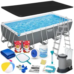 Piscină de grădină cu cadru 549 x 274 x 122 cm 17-în-1 Bestway 56465