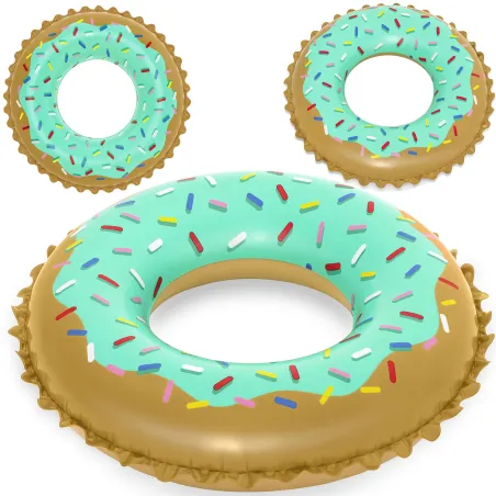 Colac de Înot Donut 91 cm, culori vii, perfect pentru plajă