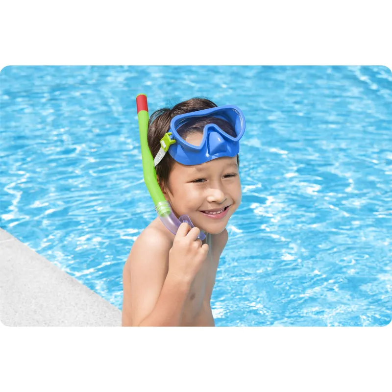 Set de snorkeling albastru, fabricat din materiale de înaltă calitate