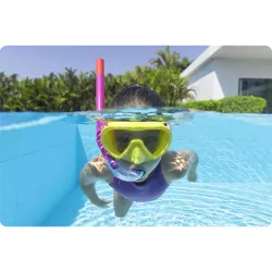 Set de scufundări galben, perfect pentru copii și adulți în vacanță