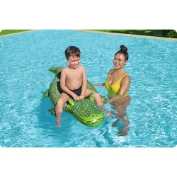 Crocodil colorat pentru distracția în apă, 152 x 71 cm, Bestway 41477