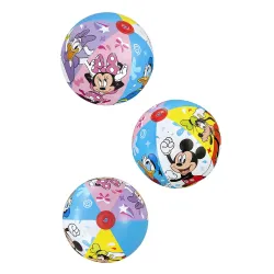 Perfectă pentru joaca pe plajă, minge de plajă 51 cm Mickey și Prietenii