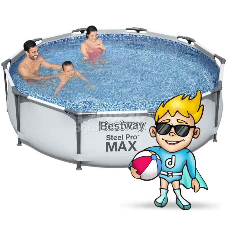 Bestway 56408 piscină de grădină 305 x 76 cm 17-în-1, design elegant pentru relaxare în aer liber