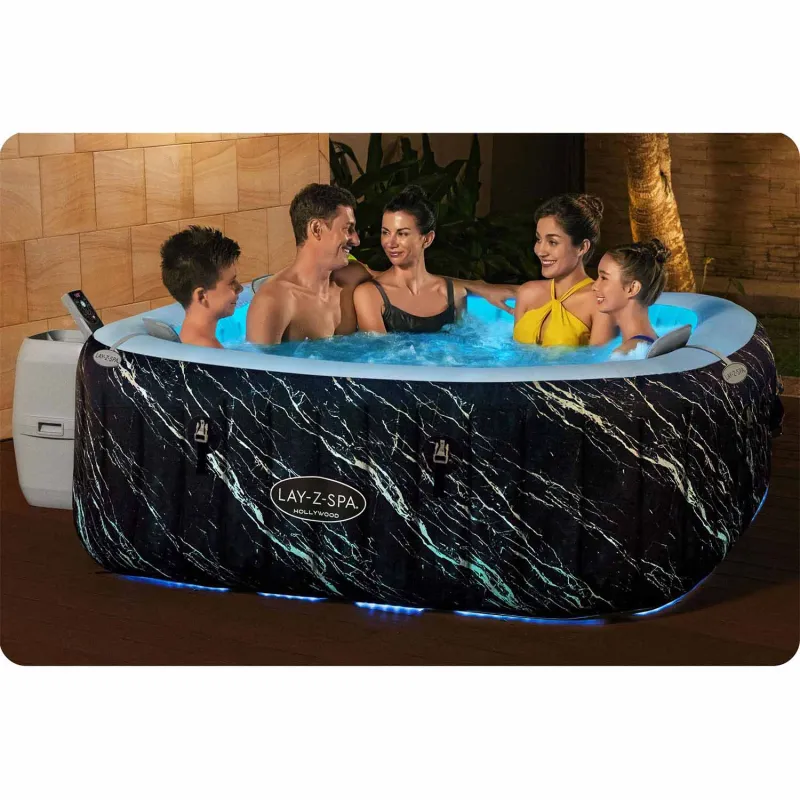 SPA Gonflabil Lay-Z Hollywood 6 persoane, design elegant, perfect pentru grădină
